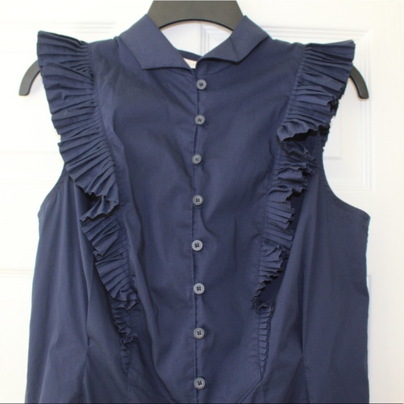 Eva Mendes Collection Kaitlin Pleated Poplin Shirt - Picture 5 of 8